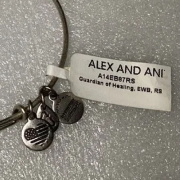 Alex And Ani Expandable Wire Bangle New With Tag Guardian of Healing, Renew Me - Picture 8 of 16